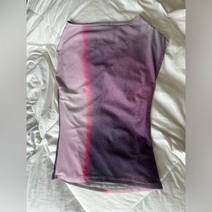 Motel Rocks Purple and Pink Short Sleeve Tee